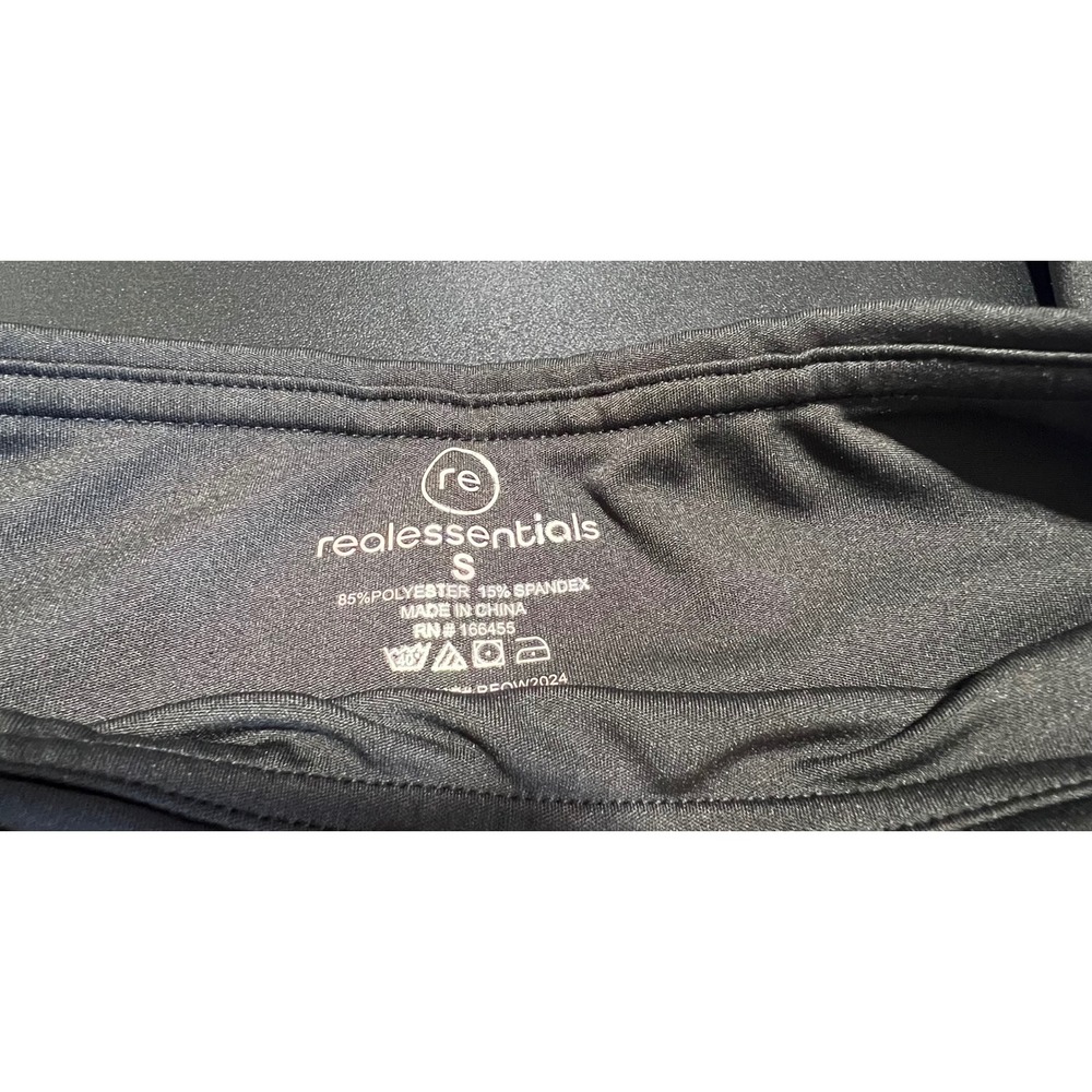 Real Essentials Womens Black Jogger Pants Activewear Yoga Sweatpants Size S - Picture 3 of 8